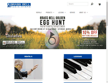 Tablet Screenshot of brassbellmusic.com